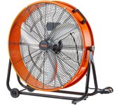Vevor ventilador industrial 0,6 m, alta velocidad, 3 velocidades ajustables, flujo de aire 8700 cfm, inclinación 360°, para almacén, taller, fábrica