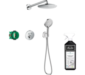 Hansgrohe showerselect s columna de ducha termostática empotrable cromada + limpiador briochin