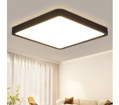 Zmh lámpara de techo led para baño - 23 w, negro puro, 23 cm, blanco cálido, ip44, para dormitorio