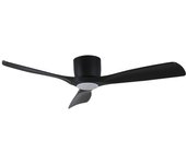 Lucande ventilador de techo led inteligente moneno, negro, cc, tuya, ventilador