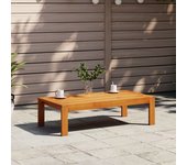 Vidaxl mesa de jardín madera maciza de acacia 100x50x27 cm
