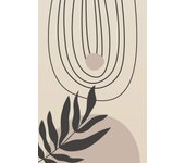 Papel pintado panorámico - hoja boho