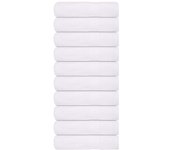 Vidaxl toallas de mano 10 piezas blanco 50x100cm 360 g/m² 100% algodón