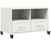 Mueble para tv acero laminado en frío blanco 68x39x43,5 cm