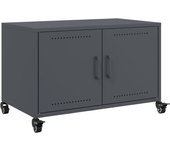 Mueble para tv | mueble de salón acero laminado en frío antracita 68x39x43,5 cm cfw63524