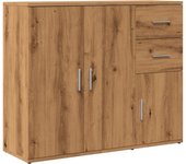 Aparador | aparador de comedor | armario de cocina de madera de ingeniería roble artisan 91x29 | 5x75 cm cfw46757