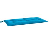 Cojín exterior | cojín de banco de jardín tela oxford azul 100x50x7 cm cfw90699