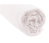 Lenzuolo con angoli in cotone bio per letto singolo, 90 x 190/90 x 200 cm, colore: bianco