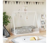Maison exclusive - estructura de cama para niños madera de pino blanco 70x140 cm