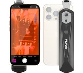 Vevor cámara térmica para android ios, resolución 256 x 192 ir, imágenes térmicas infrarrojas inalámbricas wifi, cámara visual, ip54