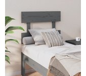 Cabecero de cama，panel de cabecera，decoración de pared madera maciza de pino gris 93,5x3x81 cm cfw69117