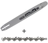 Barra y cadena para motosierra electrica papillon 2200 w. / hoja 40 cm. (mod. 99012)