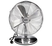 Ventilador de sobremesa cromado potencia: 60w aspas: ø40x55cm edm