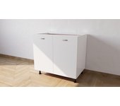 Base para fregadero de apoyo completo de 2 puertas envío en kit long 90 prof55 altura 72 excluyendo los pies altura de los pies 10 cm blanco