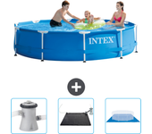 Paquete de piscina - intex - alrededor - 305x305x76 cm + accesorios cb79