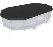 Cubierta de piscina ovalada para piscina power steel 427x250x100 cm bestway 58425