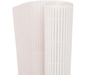 Vidaxl valla de jardín de doble cara 90x300 cm blanca