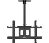 Onkron soporte tv techo 32-80, máx 68 kg, inclinación y rotación, vesa 100x100 a 600x400, n1l-b negro