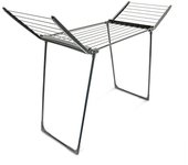 Relaxdays tendedero plegable, soporte secar ropa, de pie, 104x169x54,5 cm, extensible, longitud de tendido: 13 m, negro
