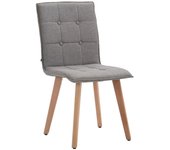 Silla miller tela natura gris