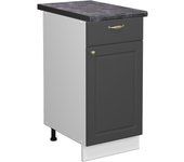 Vicco mueble bajo de cocina fame-line, antracita-oro, 40 cm , et antracita