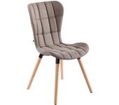 Silla odda tela natural topo