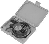 Kit de sierra de corona para carpintería, juego de cortadores de agujeros con dientes de sierra para taladrar metal, plástico y madera, 64 mm,