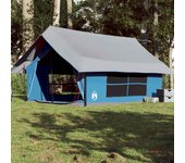 Tienda de campaña impermeable azul para 5 personas