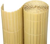 Canisse de pvc, pantalla de jardín, piscinas, valla de pvc resistente a los rayos uv, bambú 100 x 600cm
