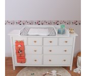Cenefa adhesiva infantil de dibujos cenefa de habitación de blancas, grises y rosas con animales cenefa adhesivas y de papel con gatos