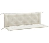 Pack 2 uds cojín exterior | cojines para banco jardín tela crema melange 150x50x7 cm cfw167777
