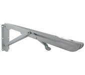 Soporte retráctil de acero epoxi blanco, al.14 x p.40 cm