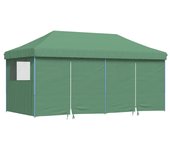 Zmh carpa de recepción plegable emergente con 4 paredes laterales, color verde