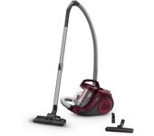 Rowenta aspirapolvere a traino senza sacco, tecnologia ciclonica, design compatto, leggero, filtro ad alta efficienza spazzola parquet, colore rosso v
