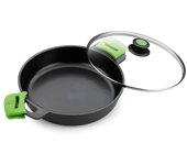 Cacerola baja bra prior 24 cm con tapa