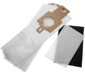 Vhbw set de 6 uds. (filtro + bolsa de vellón micro) compatible con hoover bt u3466 001, bt u3470 001, bt u3470 002 aspiradora
