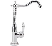 Grifo de agua para baño, estilo retro europeo, galvanoplastia de latón con manguera de curva larga, mezclador de lavabo en frío y caliente par