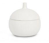 3x tapa de recipiente blanca d.14x14h cerámica