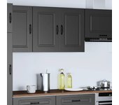 Armario de pared para cocina kalmar madera de ingeniería negra