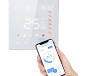 Termostato wifi programable inteligente con control por voz y pantalla táctil lcd digital para calefacción eléctrica del hogar