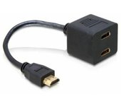 Adaptador hdmi a 2 x hdmi delock 65056 20 cm