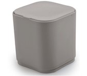 Mini cubo de basura cuadrado para el baño beige 1,2l | agave