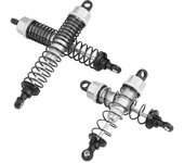 4 amortiguadores de aluminio para coche rc de 90 a 108 mm para camión fs 53633 51805 51806 1:10 (532057s plateado)