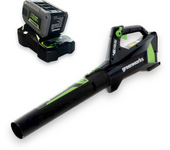 Soplador axial sin cable de 48v con kit de batería y cargador greenworks gd48abk2