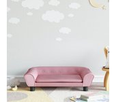 Maison exclusive - sofá para niños de terciopelo rosa 70x45x26 cm