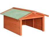 Caseta de cortacésped robótico madera maciza abeto 72x87x50 cm