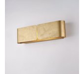 Aplique hug con difusor cortado a láser en hierro lacado en blanco con dec. oro antiguo 2 luces .45 p.10 bl316-ap2-oro