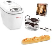 Moulinex ow6101 home bread baguette macchina del pane con 16 programmi preimpostati, capacit� extra fino a 1.5 kg,1650 w, 3 velocit�, bianco