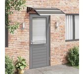 Maison exclusive - marquesina de puerta pc negro 120x100 cm