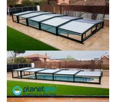 Cubierta de piscina petra baja para piscina de 4 x 8